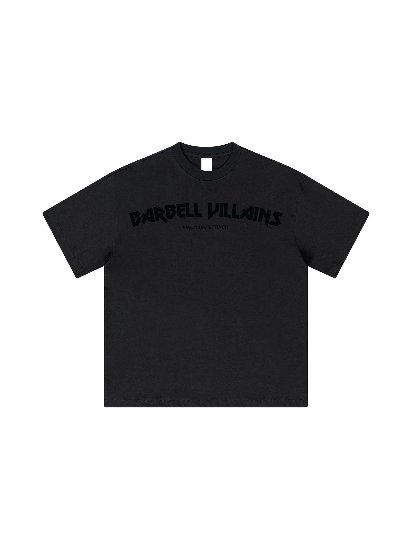 HEAVYWEIGHT "VINCIT QUI SE VINCIT" T-SHIRT - BLACKOUT