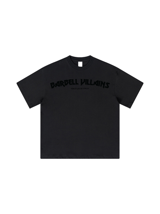 HEAVYWEIGHT "VINCIT QUI SE VINCIT" T-SHIRT - BLACKOUT